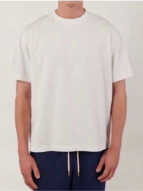 Percival White Men's Short Sleeve Tee size large